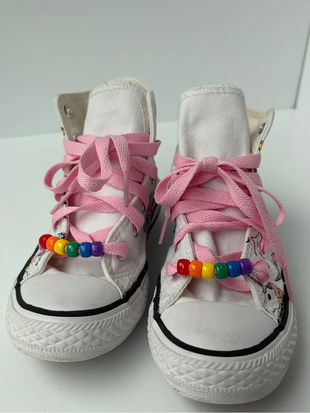 Converse Chuck Taylor All Star Hi-Top Sneakers Unicorn Rainbow Junior 12
